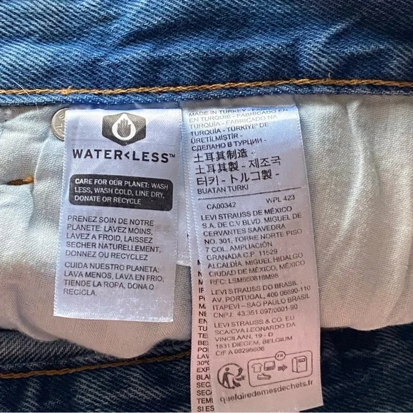 Levis Premium 501 '81 Jeans Woman 32x31 Medium Wash Button Fly Streetwear Retro - Picture 8 of 15